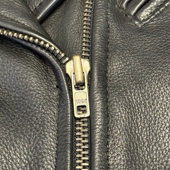 Vintage Hudson Leather Jacket Womens XS (RUNS BIG) 3M Thinsulate Biker Belted - Picture 6 of 16